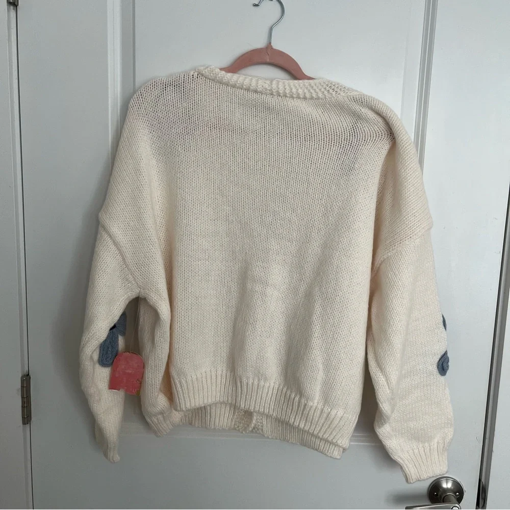 NEW Arula Blue Floral Cardigan Sweater Plus Size A / 1X Available NWT - Picture 7 of 9